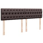 vidaXL Sommier à lattes de lit avec matelas Marron foncé 180x200 cm