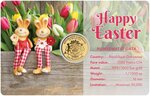 Pièce de monnaie en Or 1000 Francs g 0.031 (1/1000 oz) Millésime  EASTER BUNNIES 1/1000