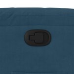 vidaXL Fauteuil inclinable bleu velours