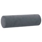 vidaXL Ensemble de canapés 3 Pièces avec coussins gris foncé velours