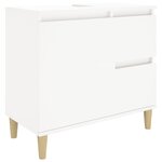 vidaXL Armoire de salle de bain blanc 65x33x60 cm bois d'ingénierie