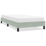 vidaXL Cadre de lit sans matelas gris clair 80x210 cm velours