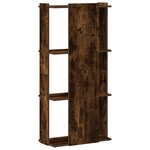 vidaXL Bibliothèque 3 niveaux chêne fumé 60x30x120cm bois d'ingénierie