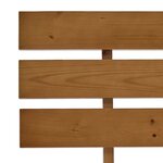 vidaXL Cadre de lit Marron miel Bois de pin massif 120x200 cm