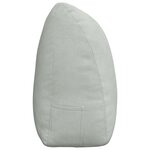 vidaXL Coussin de Dos Gris clair 200 x 24 x 50 cm Velours
