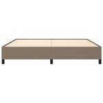 vidaXL Cadre de lit sans matelas taupe 200x200 cm tissu