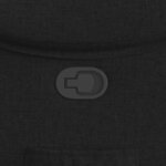 vidaXL Fauteuil inclinable Noir Tissu