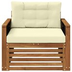 vidaXL Sofa de milieu extérieur Bois d'Acacia Massif Naturel