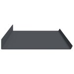 vidaXL Étagère flottante 4 Pièces Anthracite 100 x 18 x 2 5 cm Acier