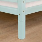 6 pieds de lit 20 cm FOOT bleu clair