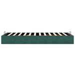 vidaXL Cadre de lit ottoman sans matelas vert foncé 100x200 cm velours
