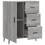 vidaXL Buffet sonoma gris 69 5x34x90 cm bois d'ingénierie