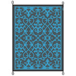 Bo-Camp Tapis d'extérieur Chill mat Oriental 2 7x3 5 m XL bleu