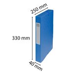Boite De Classement Exabox Dos 40mm Carte Lustrée - A4 - Bleu - X 8 - Exacompta