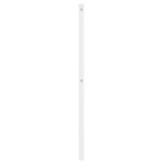 vidaXL Tête de lit métal blanc 80 cm