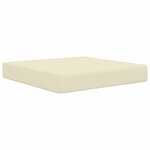 vidaXL Coussin de canapé d'extérieur Crème 60 x 60 x 8 cm Polyester