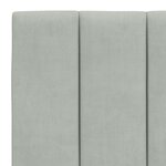 vidaXL Cadre de lit sans matelas gris clair 120x200 cm velours