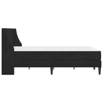 vidaXL Cadre de lit avec matelas Noir 140 x 190 cm Velours