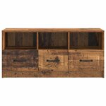 vidaXL Meuble TV Bois ancien 102 x 34 5 x 47 cm Bois d'ingénierie
