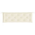 vidaXL Coussin de banc de jardin crème 150x50x7 cm tissu oxford