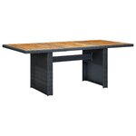 vidaXL Ensemble à manger d'extérieur 7Pièces et coussins résine tressée