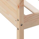 vidaXL Lit de jour sans matelas 100x200 cm bois de pin massif