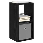 vidaXL Table de chevet avec tiroir Chêne noir 25 5 x 22 x 49 5 cm