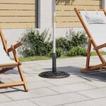 vidaXL Socle de parasol Vert 44x44x31 cm Fonte