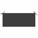 vidaXL Banc de jardin 2 places avec coussin 120 cm Bois d'eucalyptus