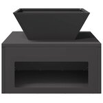 vidaXL Braise Noir 50 x 50 x 40 cm Acier