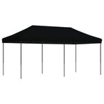 vidaXL Tente de réception pliable escamotable noir 580x292x315 cm