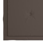 vidaXL Chaises de jardin avec coussins lot de 2 Teck solide et acier