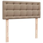 VidaXL Cadre de lit ottoman et matelas cappuccino 120x200cm similicuir