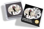Pièce de monnaie en Argent 1 Dollar g 31.1 (1 oz) Millésime 2025 Queens of Darkness LONDON DIVA OF DALMATIANS