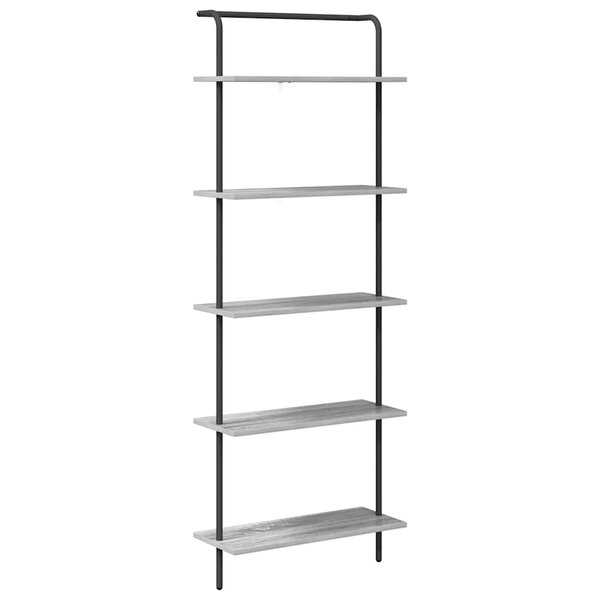 vidaXL Étagère Gris Sonoma 60 x 24 x 168 cm Bois d'ingénierie