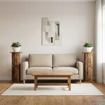 vidaXL Support de Plante 2 pc Bois ancien 30 5 x 30 x 80 5 cm