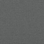 vidaXL Lit avec matelas Dover gris foncé 160x200 cm tissu