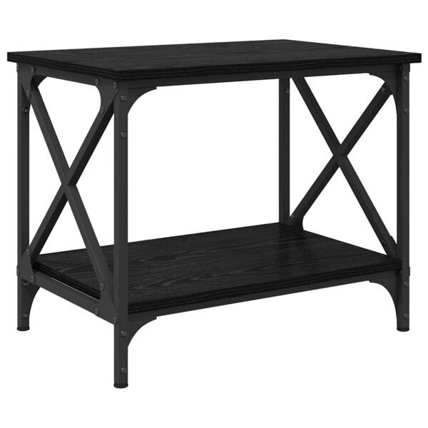 vidaXL Table d'appoint Chêne noir