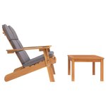 vidaXL Ensemble de salon de jardin Adirondack 2 Pièces bois acacia solide