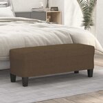 vidaXL Banc Marron 100x35x41 cm Tissu