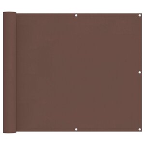 vidaXL Écran de balcon Marron 100 x 400 cm Tissu Oxford