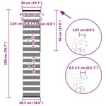 vidaXL Store zèbre noir 50x200 cm largeur du tissu 45 9 cm polyester