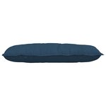 vidaXL Coussin de Dos Bleu 100 x 19 x 50 cm tissu