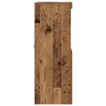 Buffet vidaXL avec lumières LED Bois ancien 60x37x100 cm