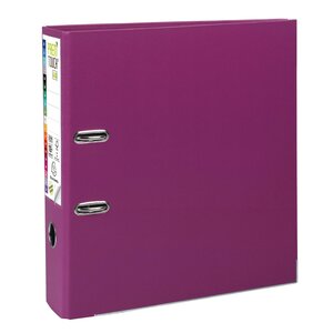 Classeur À Levier Prem'touch Intérieur Et Extérieur En Polypropylène - Dos 80mm - A4 Maxi - Fuchsia - Exacompta