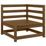 vidaXL Canapés d'angle de jardin 2 Pièces marron miel bois de pin solide