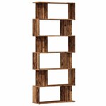 vidaXL Bibliothèque vieux bois 80x24x192 cm bois d'ingénierie