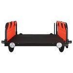 vidaXL Remorque de vélo orange tissu oxford et fer