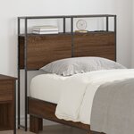 vidaXL Tête de lit de rangement Chêne marron 80 cm Bois d'ingénierie