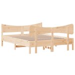 vidaXL Cadre de lit sans matelas 150x200 cm bois de pin massif